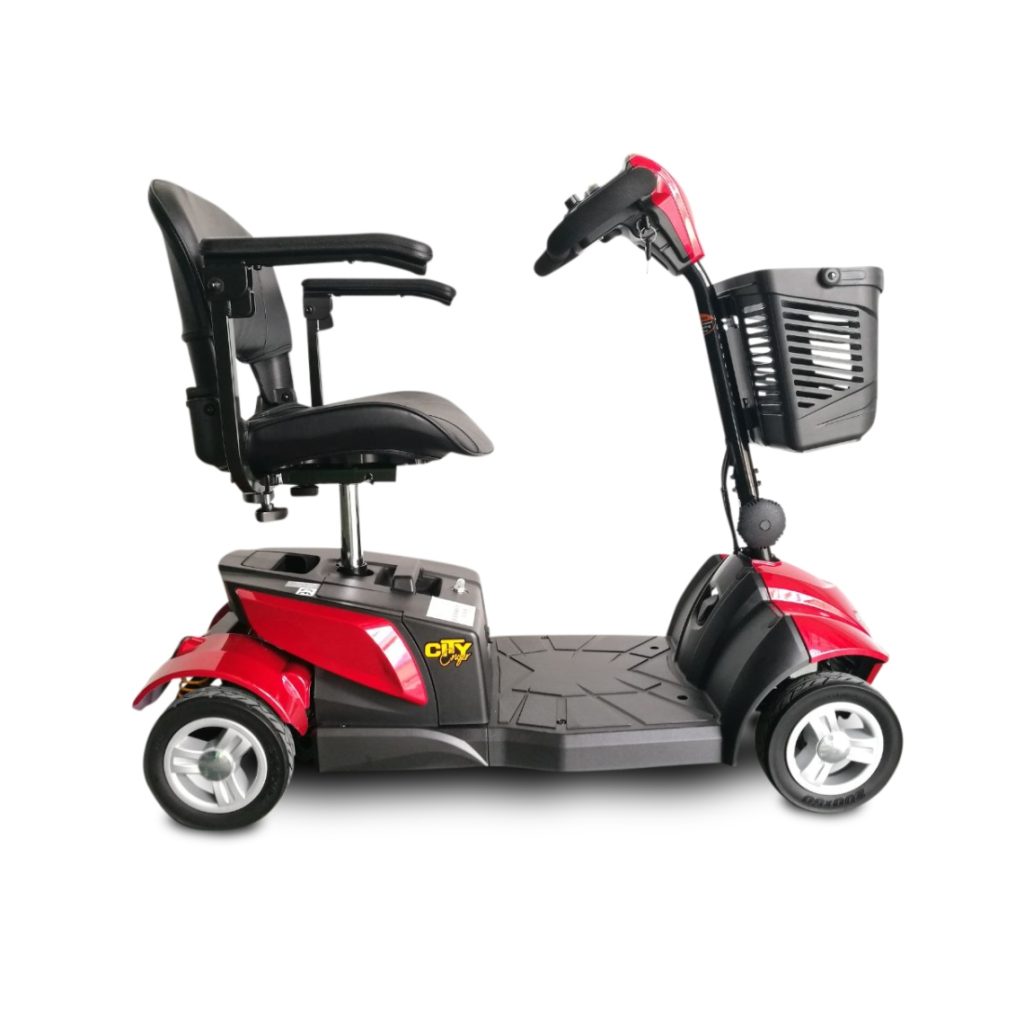 EV Rider CityCruzer Red Full Side View
